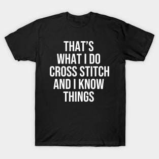 Cross Stitching T-Shirt